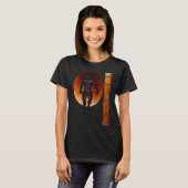 Cool Werewolf Lychan Full Moon Halloween Blood Moo T-Shirt (Vorne ganz)