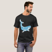 Cool Whale Made Of Nature Elements Ocean T-Shirt (Vorne ganz)
