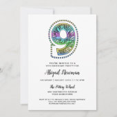 Cool Whimsical Fun 9. Geburtstagsparty Einladung (Vorderseite)