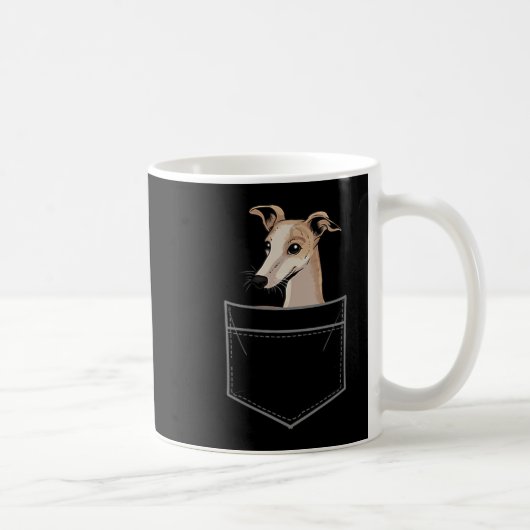 Cool Whippet Design For Men Women Pet Dog Whippet Kaffeetasse (Rechts)