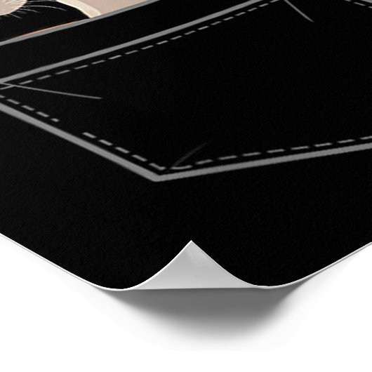 Cool Whippet Design For Men Women Pet Dog Whippet Poster (Ecke)