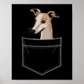 Cool Whippet Design For Men Women Pet Dog Whippet Poster (Vorne)