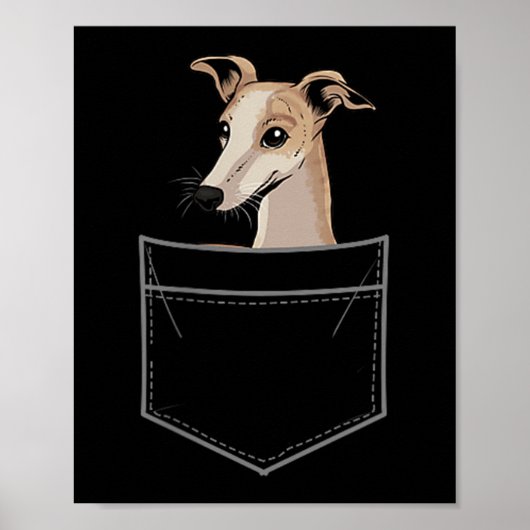 Cool Whippet Design For Men Women Pet Dog Whippet Poster (Vorne)