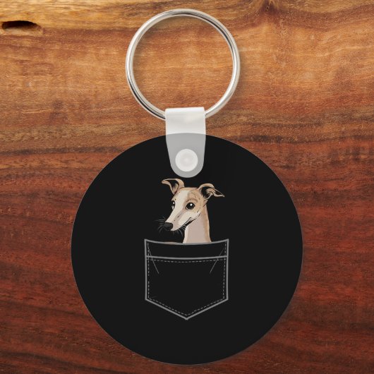Cool Whippet Design For Men Women Pet Dog Whippet Schlüsselanhänger (Vorderseite)