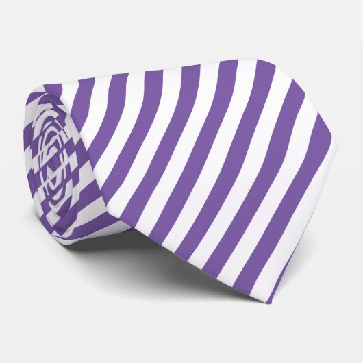 Cool white purple stripe pattern neck tie  krawatte (Gerollt)