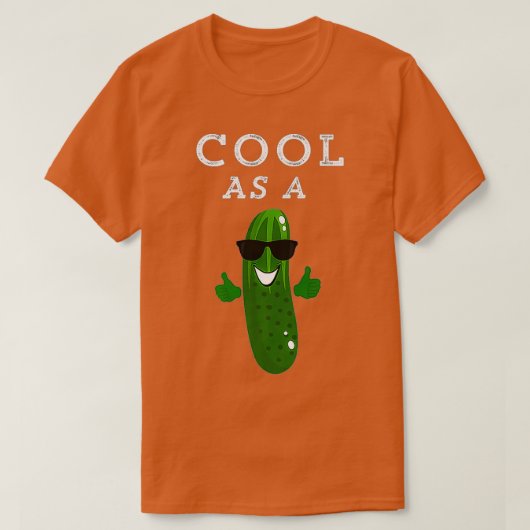 Cool wie Gurke Kinder Funny Niedlicher Idiom Typ T T-Shirt (Design vorne)