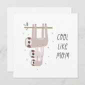 Cool wie Mama Niedlich Sloth (Vorne/Hinten)