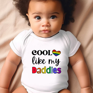 Cool wie mein Daddies Pride LGBTQ Baby Bodysuit Strampler