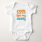 Cool wie mein Daddy Baby Strampler (Vorderseite)