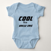Cool wie mein Onkel Baby Strampler (Vorderseite)