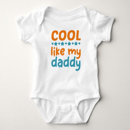 Cool wie mein Vater Baby Strampler (Vorderseite)