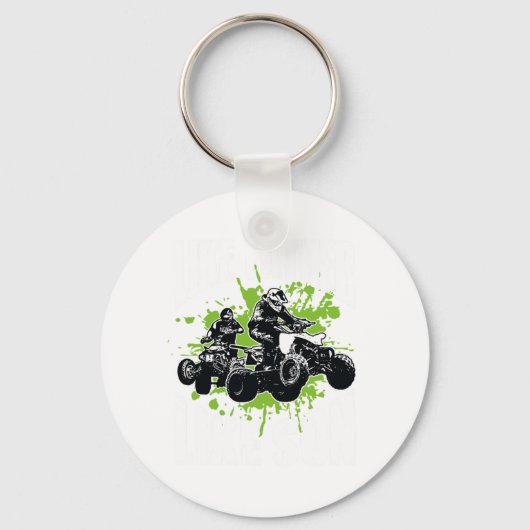 Cool wie Vater wie Son ATV Quad Biker Geschenkidee Schlüsselanhänger (Vorderseite)