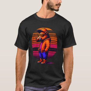 Cool Wild Boar Modernes Urban Style Sunset Retro A T-Shirt