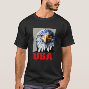 Cool Wild USA Eagle Illustration Grafik-Designs T-Shirt