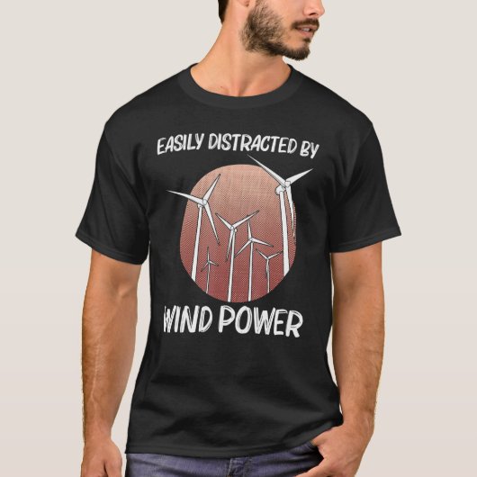 Cool Wind Power For Men Women Wind Turbine Renewab T-Shirt (Vorderseite)