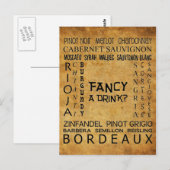 Cool Wine Postcard! Postkarte (Vorne/Hinten)