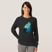Cool Wolf Arctic Wildlife Tarot T-Shirt (Vorne ganz)