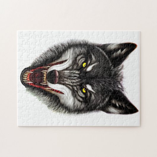 Cool Wolf Portrait Puzzle (Horizontal)