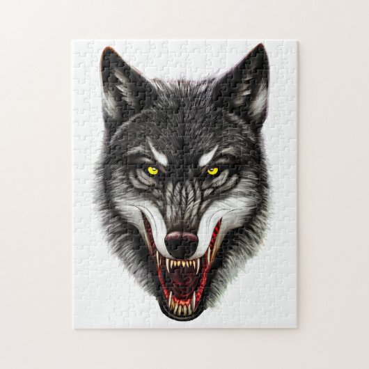 Cool Wolf Portrait Puzzle (Vertikal)
