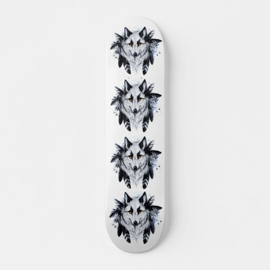 Cool Wolf Skateboard (Vorne)