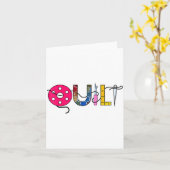 Cool Womens Quilt Quilting Sewing Hobby Crafter Gi Karte (Gelbe Blume)