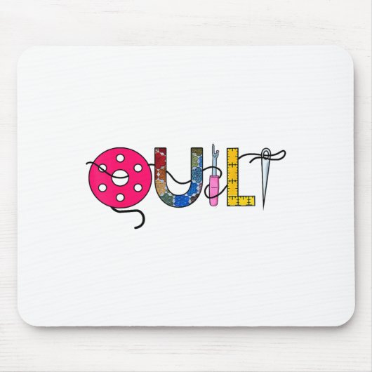 Cool Womens Quilt Quilting Sewing Hobby Crafter Gi Mousepad (Vorne)
