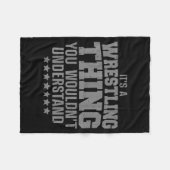 Cool Wrestling Design For Men Women Wrestler Wrest Fleecedecke (Vorderseite (Horizontal))