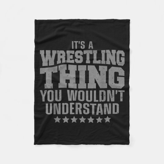 Cool Wrestling Design For Men Women Wrestler Wrest Fleecedecke (Vorderseite)