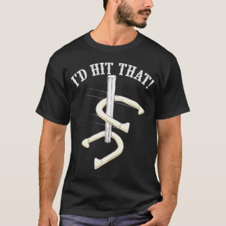 Cool würde ich den lustigen Hufeisenpitching-Spiel T-Shirt