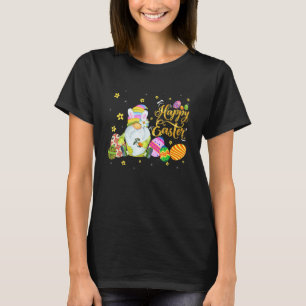 Cool X001d Hasen-Kanincheneier Hunting Happy E T-Shirt