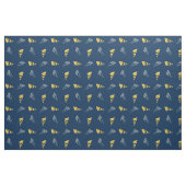 Cool Yellow Blue Windsurfing Sportstoff Stoff (Fat Quarter (45,7 x 55,9 cm))
