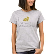 Cool Yellow Bunny Emmas Statement-T - Shirt