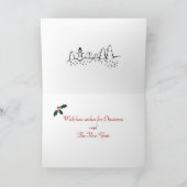 Cool Yellow Labrador Cartoon Weihnachten (Innenseite)