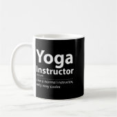 Cool Yoga Instructor Definition Funny Yoga Lover  Kaffeetasse (Links)