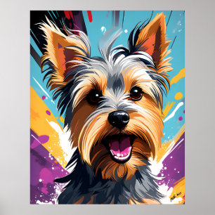 Cool Yorkie Poster