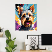 Cool Yorkie Poster (Heimbüro)