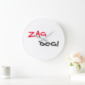 Cool Zag Dog Quartz Wall Clock Große Wanduhr (Zuhause)