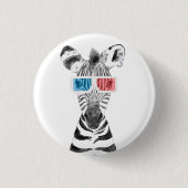 Cool Zebra Button (Vorderseite)