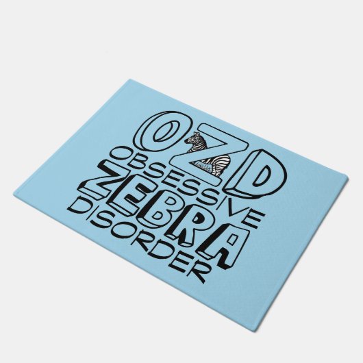 Cool Zebra Fußmatte (Schrägansicht)