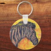 Cool Zebra Schlüsselanhänger (Vorderseite)