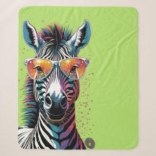 Cool Zebra Vibes Sherpadecke