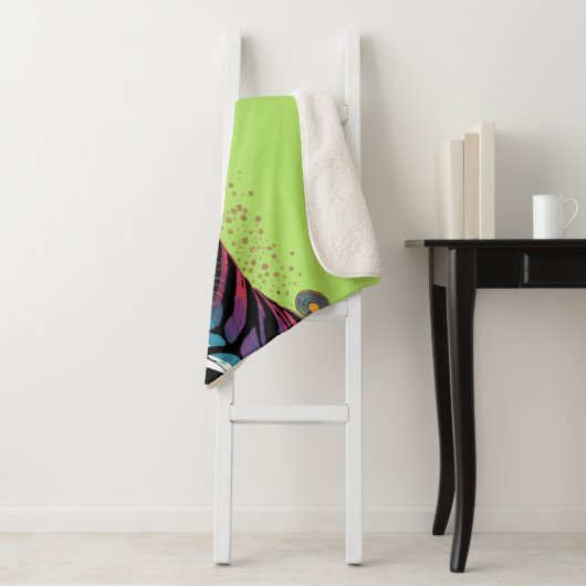 Cool Zebra Vibes Sherpadecke (Beispiel)