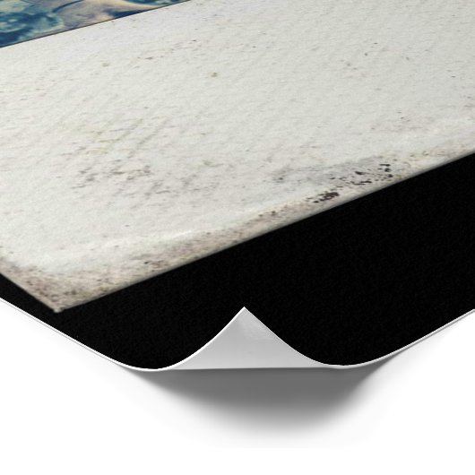 Cool Zombie Girl Poster (Ecke)