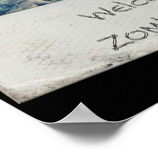 Cool Zombie Girl Poster (Ecke)