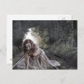 Cool Zombie Girl Postkarte (Vorne/Hinten)