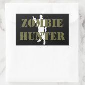 Cool ZOMBIE HUNTER Rechteckiger Aufkleber (Tasche)