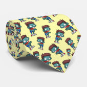 Cool Zombie Muster Creepy Niedlich Krawatte (Gerollt)