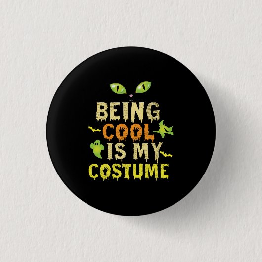 Cool zu sein ist mein Geburtstag Button (Vorderseite)