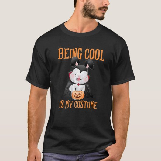 Cool zu sein ist mein Kostümspass Bunny Pumpkin Ha T-Shirt (Vorderseite)