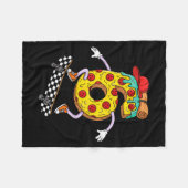 Cool Zza Skateboard Lovers 6th Birthday Boys Girls Fleecedecke (Vorderseite (Horizontal))